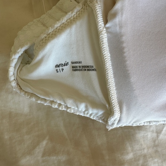 Aerie jacquard tie bikini top size S - Picture 4 of 7
